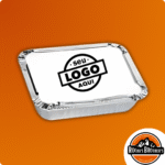 Bandeja de Alumínio com Tampa Personalizada com Sua Logo – 250ml, 500ml, 1150ml e 2000ml- 100 unidades
