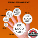Adesivo Personalizado com Sua Logo – Tamanhos 2x2, 3x3, 4x4, 5x5, 6x6 e 7x7 cm